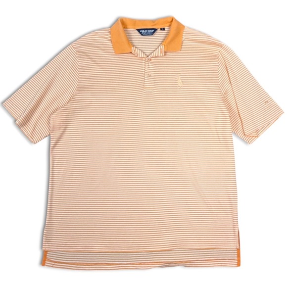 Polo Golf Ralph Lauren Other - Polo Ralph Lauren Mens L Orange Stripe Big Pony Trump National Doral Golf Club
